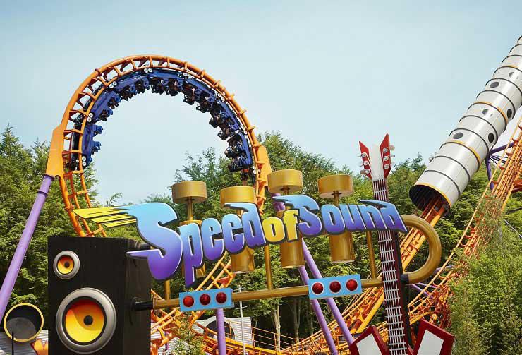 Rollercoaster Speed of Sound at Walibi Holland too much noise